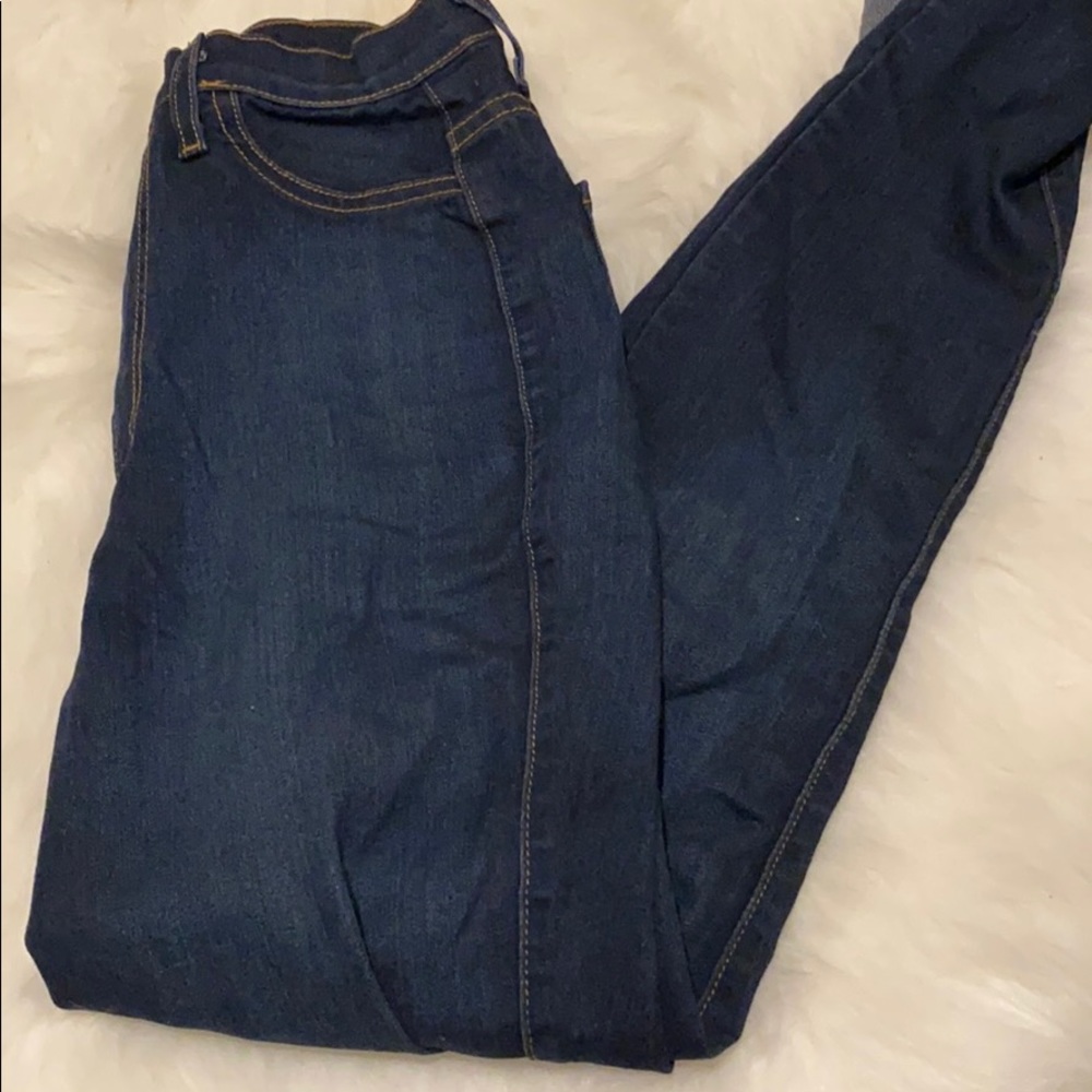Fashion nova dark skinny jeans high waisted